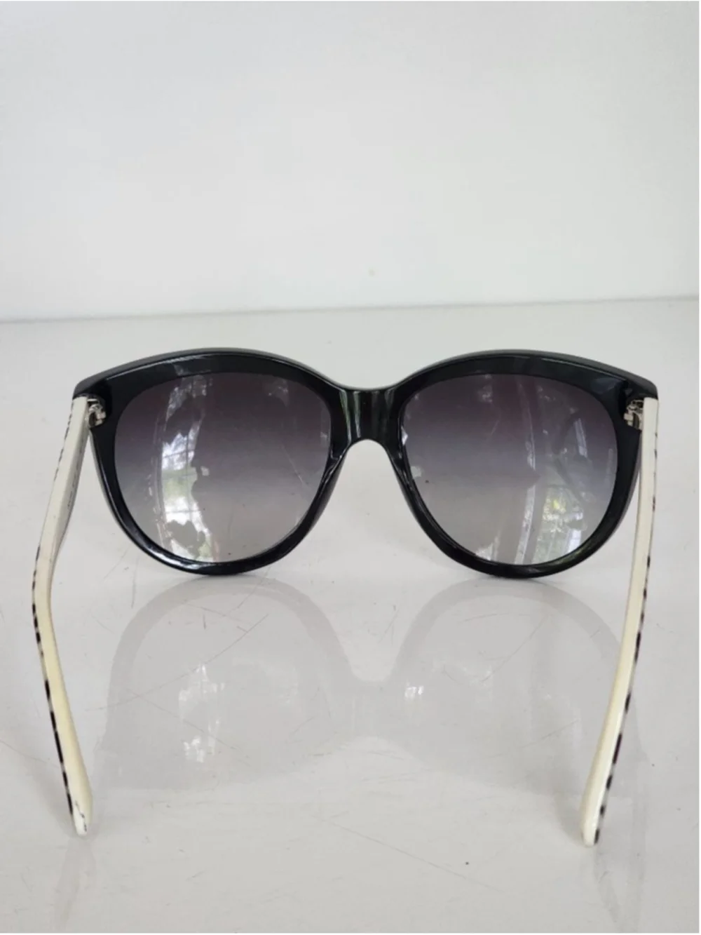 DOLCE‎ & GABBANA Cat Eye Leopard Gradient Black White DG 4149 Sunglasses 58 mm